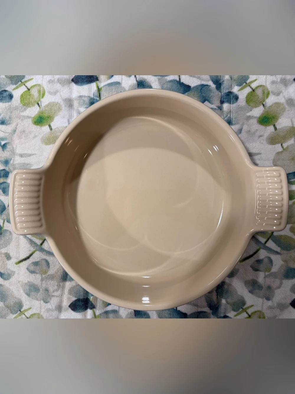 NEW Le Creuset Heritage Round Baker Dish 24cm Azure Blue Stoneware Baking Dish